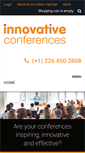 Mobile Screenshot of innovativeconferences.com